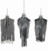 VidaXL Halloween Hangende Spook 3 pcs Zwart 66 x 110 cm Polyester