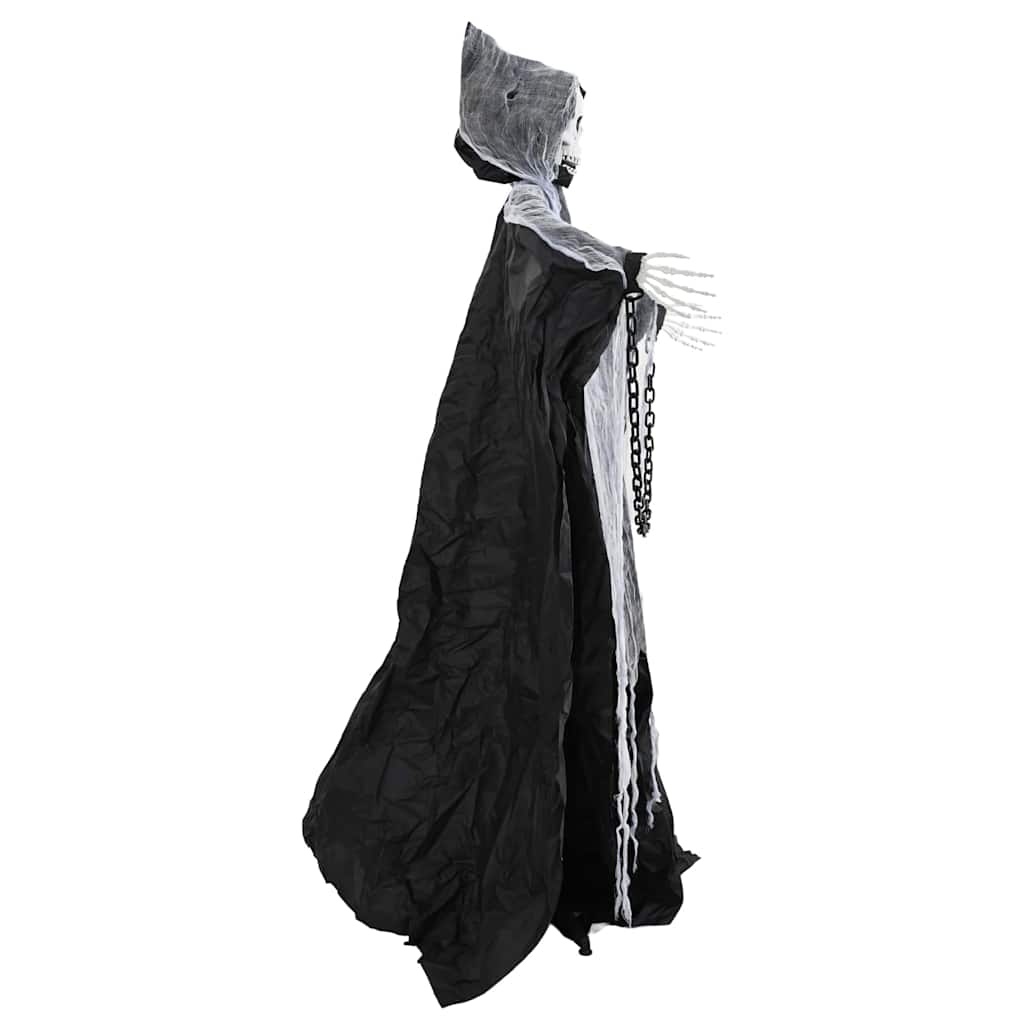 VidaXL Halloween Grim Reaper Zwart 60 x 60 x 155 cm Polyester