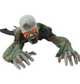 VidaXL Halloween Kruipende Zombie Groen 112 x 25.5 x 21.5 cm Polyester