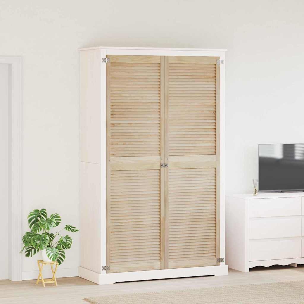 VidaXL Kastdeur 2 pcs Naturel 140.5 x 2.1 x 49.5 cm Massief grenenhout