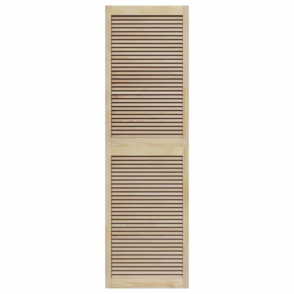 VidaXL Kastdeur 2 pcs Naturel 140.5 x 2.1 x 49.5 cm Massief grenenhout