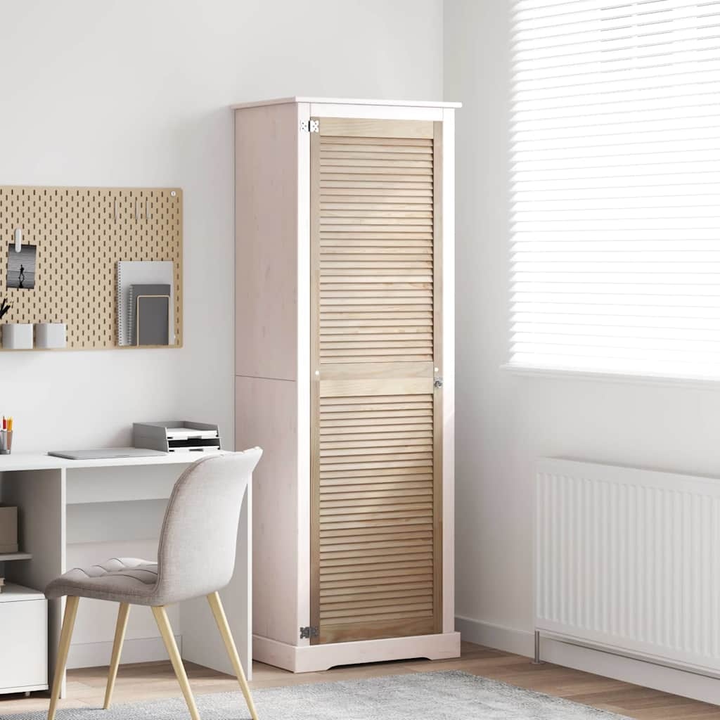 VidaXL Kastdeur Naturel 140.5 x 2.1 x 49.5 cm Massief grenenhout
