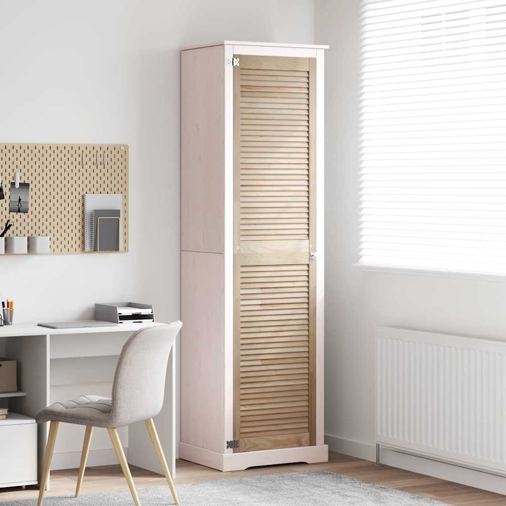 VidaXL Kastdeur Naturel 140.5 x 2.1 x 49.5 cm Massief grenenhout