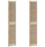 VidaXL Kastdeur 2 pcs Naturel 140.5 x 2.1 x 49.5 cm Massief grenenhout