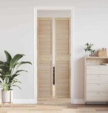 VidaXL Kastdeur 2 pcs Naturel 140.5 x 2.1 x 49.5 cm Massief grenenhout