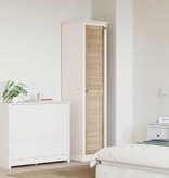 VidaXL Kastdeur Naturel 140.5 x 2.1 x 49.5 cm Massief grenenhout