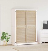 VidaXL Kastdeur 2 pcs Naturel 140.5 x 2.1 x 49.5 cm Massief grenenhout