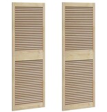 VidaXL Kastdeur 2 pcs Naturel 140.5 x 2.1 x 49.5 cm Massief grenenhout