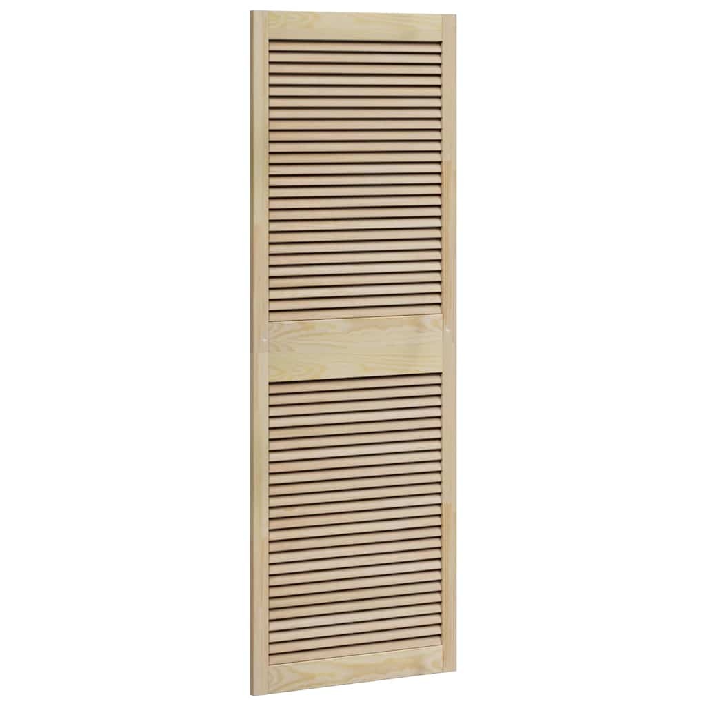 VidaXL Kastdeur 2 pcs Naturel 140.5 x 2.1 x 49.5 cm Massief grenenhout