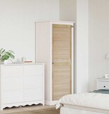 VidaXL Kastdeur Naturel 140.5 x 2.1 x 49.5 cm Massief grenenhout