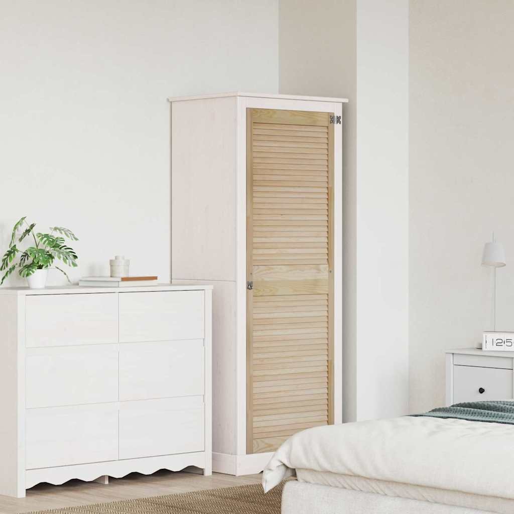 VidaXL Kastdeur Naturel 140.5 x 2.1 x 49.5 cm Massief grenenhout