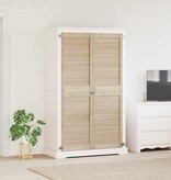 VidaXL Kastdeur 2 pcs Naturel 140.5 x 2.1 x 49.5 cm Massief grenenhout