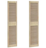 VidaXL Kastdeur 2 pcs Naturel 140.5 x 2.1 x 49.5 cm Massief grenenhout