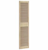 VidaXL Kastdeur 2 pcs Naturel 140.5 x 2.1 x 49.5 cm Massief grenenhout