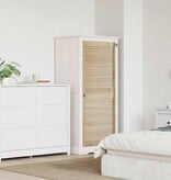 VidaXL Kastdeur Naturel 140.5 x 2.1 x 49.5 cm Massief grenenhout
