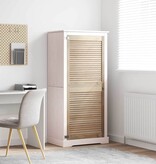 VidaXL Kastdeur Naturel 140.5 x 2.1 x 49.5 cm Massief grenenhout