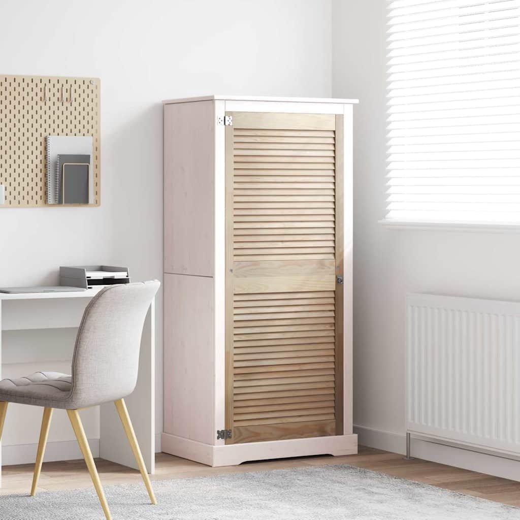 VidaXL Kastdeur Naturel 140.5 x 2.1 x 49.5 cm Massief grenenhout