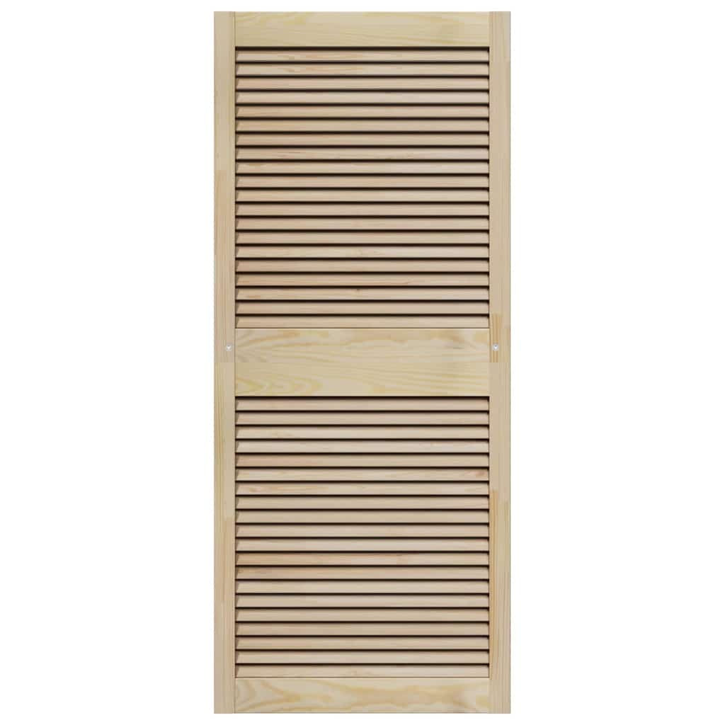 VidaXL Kastdeur Naturel 140.5 x 2.1 x 49.5 cm Massief grenenhout