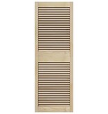 VidaXL Kastdeur 2 pcs Naturel 140.5 x 2.1 x 49.5 cm Massief grenenhout