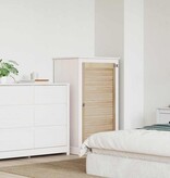 VidaXL Kastdeur Naturel 140.5 x 2.1 x 49.5 cm Massief grenenhout