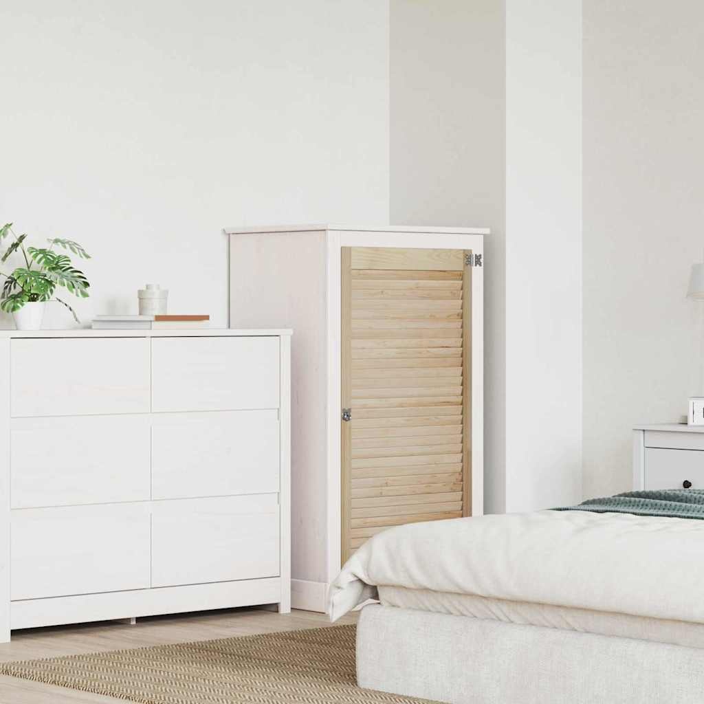 VidaXL Kastdeur Naturel 140.5 x 2.1 x 49.5 cm Massief grenenhout