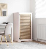VidaXL Kastdeur Naturel 140.5 x 2.1 x 49.5 cm Massief grenenhout