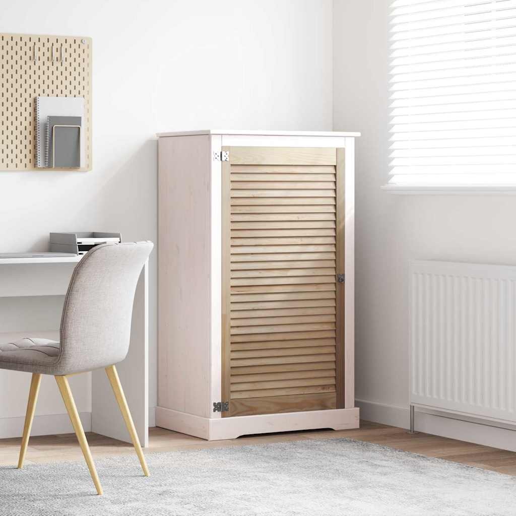 VidaXL Kastdeur Naturel 140.5 x 2.1 x 49.5 cm Massief grenenhout