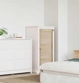 VidaXL Kastdeur Naturel 140.5 x 2.1 x 49.5 cm Massief grenenhout
