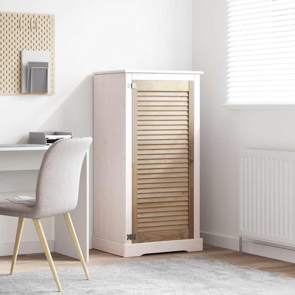 VidaXL Kastdeur Naturel 140.5 x 2.1 x 49.5 cm Massief grenenhout