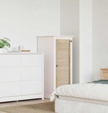 VidaXL Kastdeur Naturel 140.5 x 2.1 x 49.5 cm Massief grenenhout