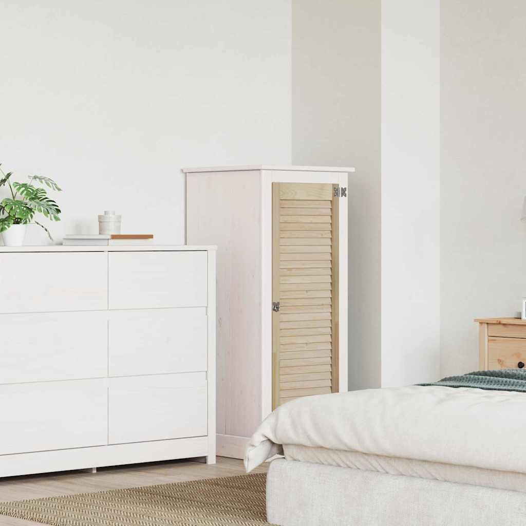 VidaXL Kastdeur Naturel 140.5 x 2.1 x 49.5 cm Massief grenenhout