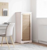 VidaXL Kastdeur Naturel 140.5 x 2.1 x 49.5 cm Massief grenenhout