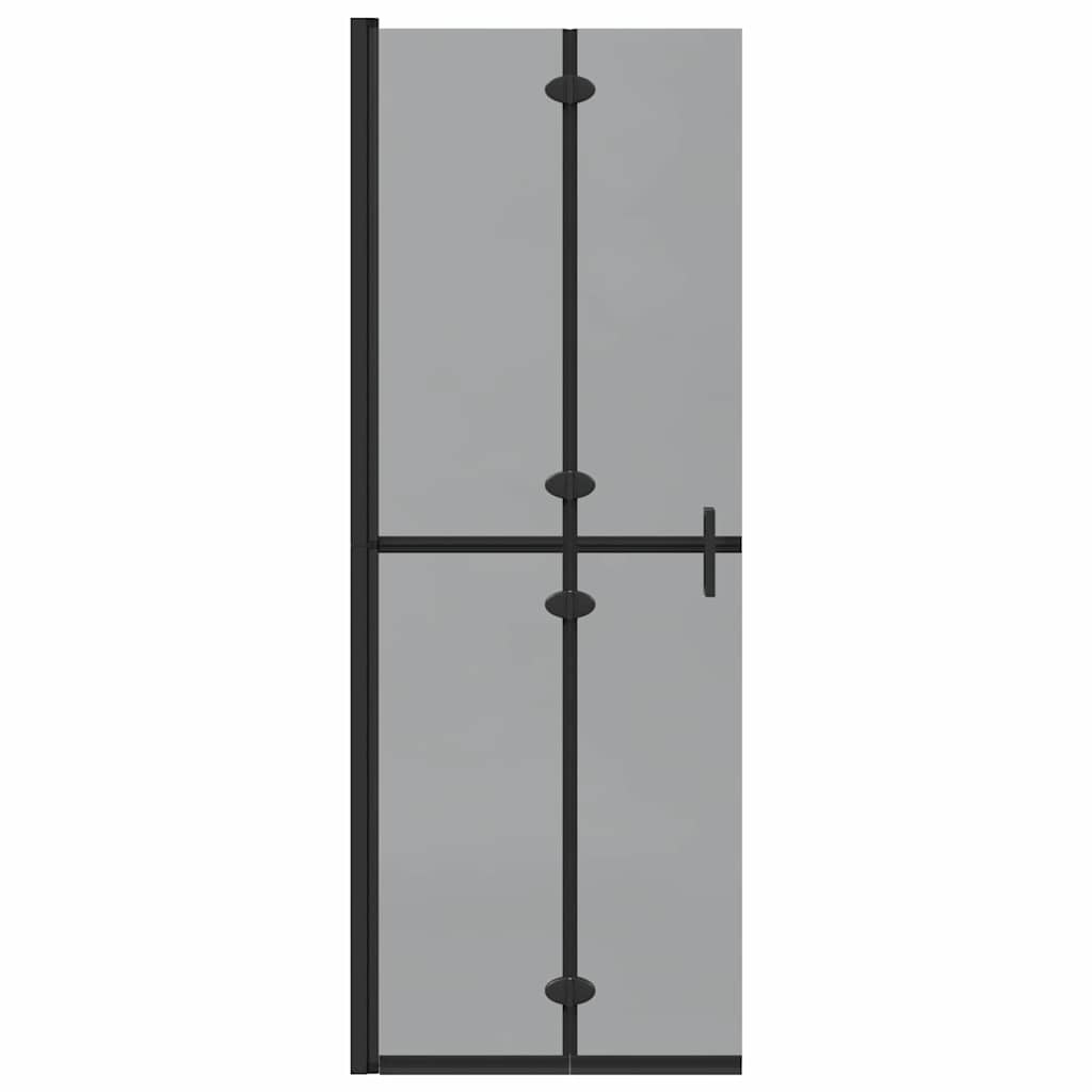 VidaXL Inloop douche wand Zwart en donkertransparant 70 x 190 cm