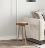 VidaXL Tafelblad Donkerbruin Ø 30 x 4 cm Massief eikenhout