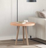 VidaXL Tafelblad Lichtbruin Ø 60 x 4 cm Massief eikenhout