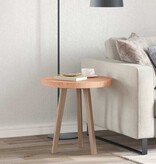 VidaXL Tafelblad Anders Lichtbruin Ø 50 x 4 cm Massief eikenhout