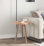 VidaXL Tafelblad Anders Lichtbruin Ø 40 x 4 cm Massief eikenhout