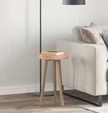 VidaXL Tafelblad Anders Lichtbruin Ø 30 x 4 cm Massief eikenhout