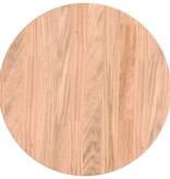 VidaXL Tafelblad Anders Lichtbruin Ø 30 x 4 cm Massief eikenhout