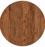 VidaXL Tafelblad Anders Donkerbruin Ø 60 x 2.5 cm Massief eikenhout