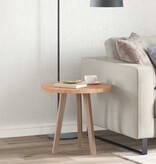 VidaXL Tafelblad Lichtbruin Ø 50 x 2.5 cm Massief eikenhout