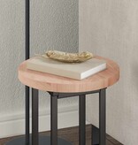 VidaXL Tafelblad Lichtbruin Ø 30 x 2.5 cm Massief eikenhout