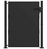 VidaXL Tuinpoort, Tuindeur 105x200 cm Cortenstaal Zwart 100 x 150 cm
