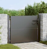 VidaXL Tuinpoort Zwart 105 x 100 cm Poedergecoat staal
