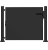 VidaXL Tuinpoort Zwart 105 x 100 cm Poedergecoat staal