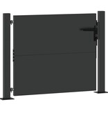 VidaXL Tuinpoort Zwart 105 x 100 cm Poedergecoat staal
