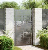 VidaXL Tuinpoort, Tuindeur 105x75 cm Cortenstaal Vierkant Ontwerp