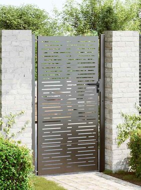 VidaXL Tuinpoort, Tuindeur 105x75 cm Cortenstaal Vierkant Ontwerp