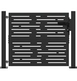 VidaXL Tuinpoort, Tuindeur 105x75 cm Cortenstaal Vierkant Ontwerp