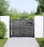 VidaXL Tuinpoort, Tuindeur 105x75 cm Cortenstaal Vierkant Ontwerp